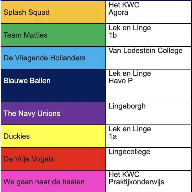 Teamkleuren